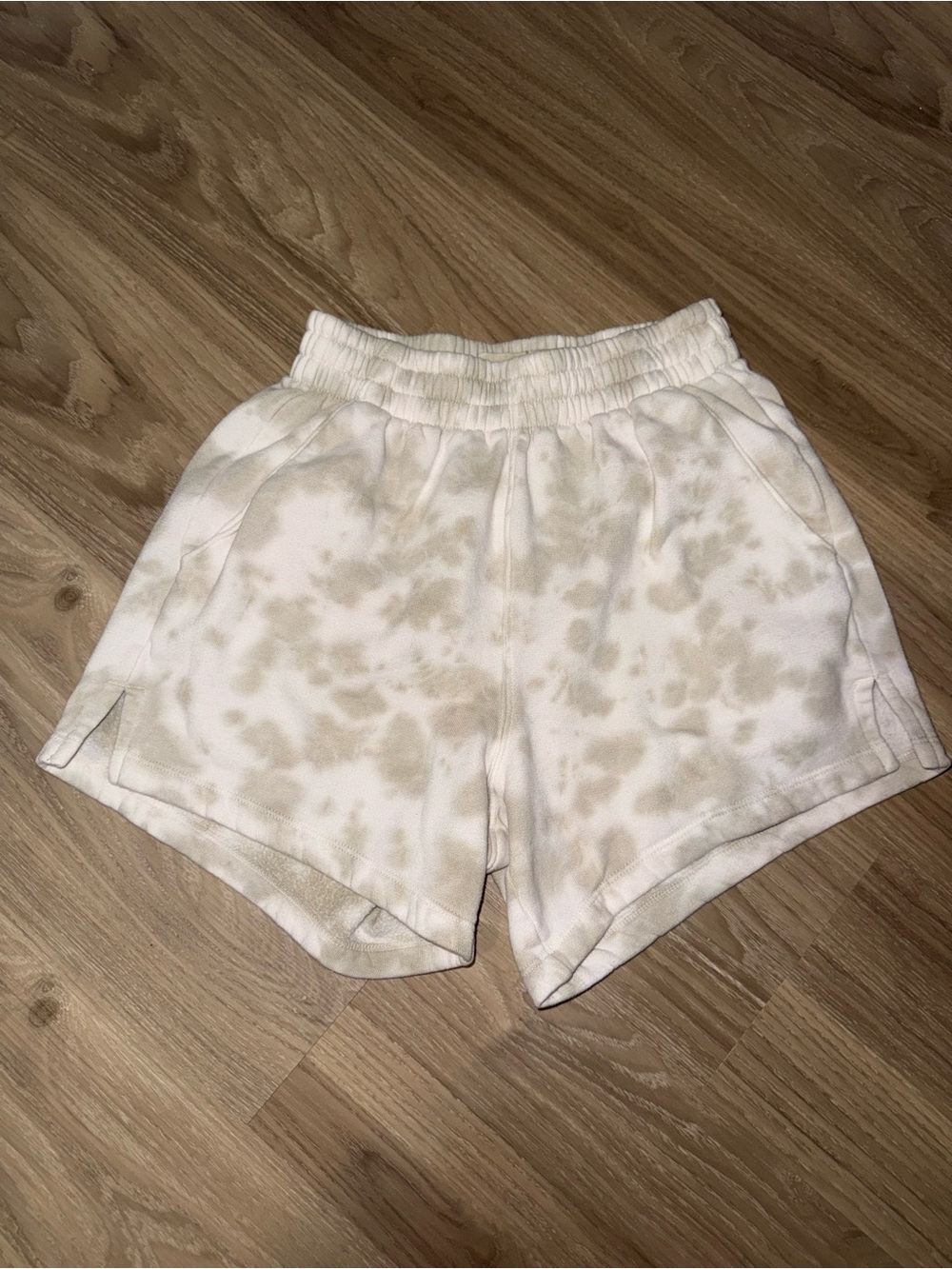 Abercrombie & Fitch Cream Tie-Dye Shorts